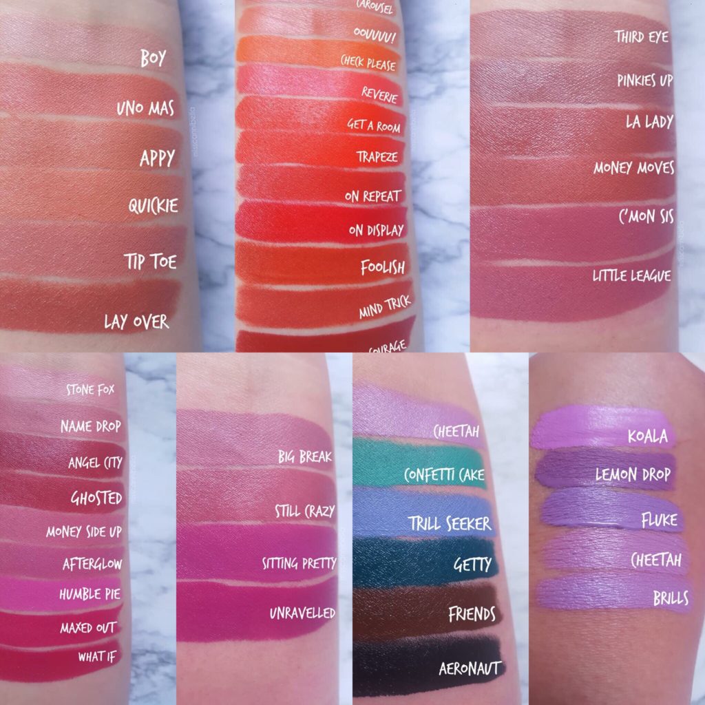 Colourpop LUX Lipstick swatches by Raven @misscannibella | Colourpop