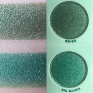 colourpop just my luck swatches