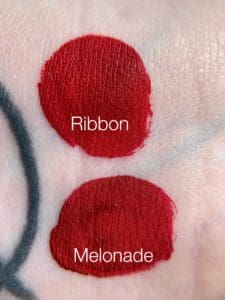 Swatch Comparison: Melonade vs Ribbon