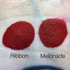 Swatch Comparison: Melonade vs Ribbon
