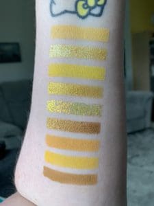 Colourpop Uh-Huh Honey Palette Swatches