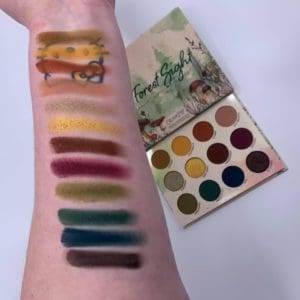 COLOURPOP At Forest Sight Palette swatches