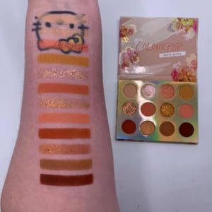 Colourpop SWEET TALK palette swatches