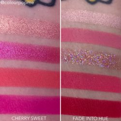 COLOURPOP eye shadow palette comparisons (CHERRY SWEET VS FADE INTO HUE)