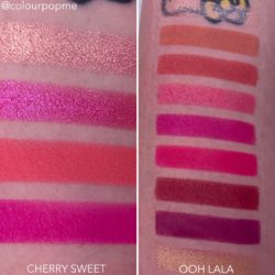 COLOURPOP eye shadow palette comparisons (CHERRY SWEET VS OOH LA LA)
