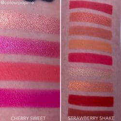 COLOURPOP eye shadow palette comparisons (CHERRY SWEET VS STRAWBERRY SHAKE)