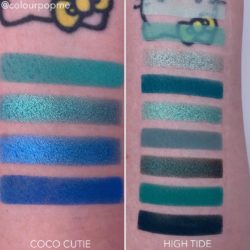 COLOURPOP eye shadow palette comparisons (COCO CUTIE VS HIGH TIDE)