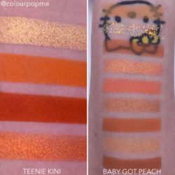 COLOURPOP eye shadow palette comparisons (TEENIE KINI, BABY GOT PEACH)