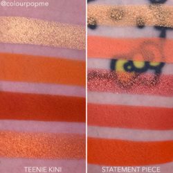 COLOURPOP eye shadow palette comparisons (TEENIE KINI, STATEMENT PIECE)