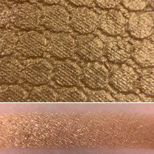 Colourpop COLORS OF THE WIND Super Shock Shadow Swatch and Photo from the Disney Heart of Gold vault