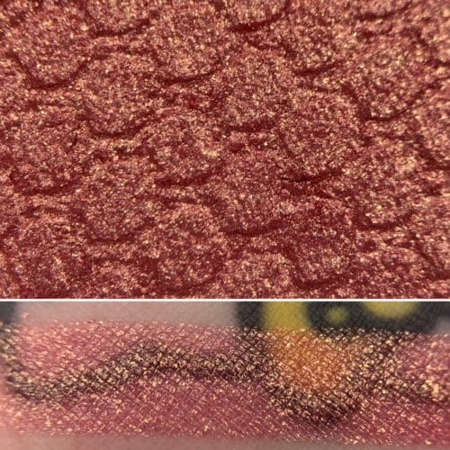 Colourpop ONCE UPON A DREAM Super Shock Shadow Swatch and Photo from the Disney Heart of Gold vault