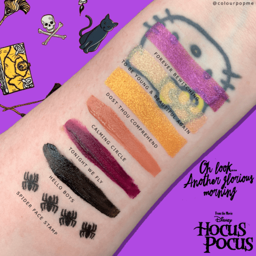 DISNEY HOCUS POCUS X COLOURPOP 2021 COLLECTION PHOTOS AND SWATCHES