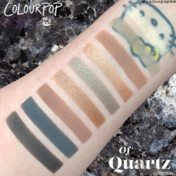 COLOURPOP Of Quartz palette swatches
