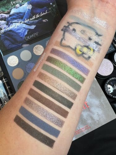 Twilight x Colourpop Collection - swatches